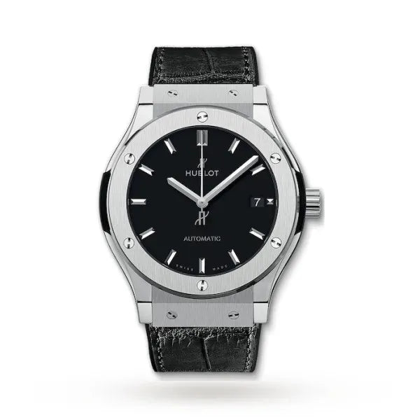 Hublot Classic Fusion Men Automatic Black Alligator Watch 565.NX.1171.LR