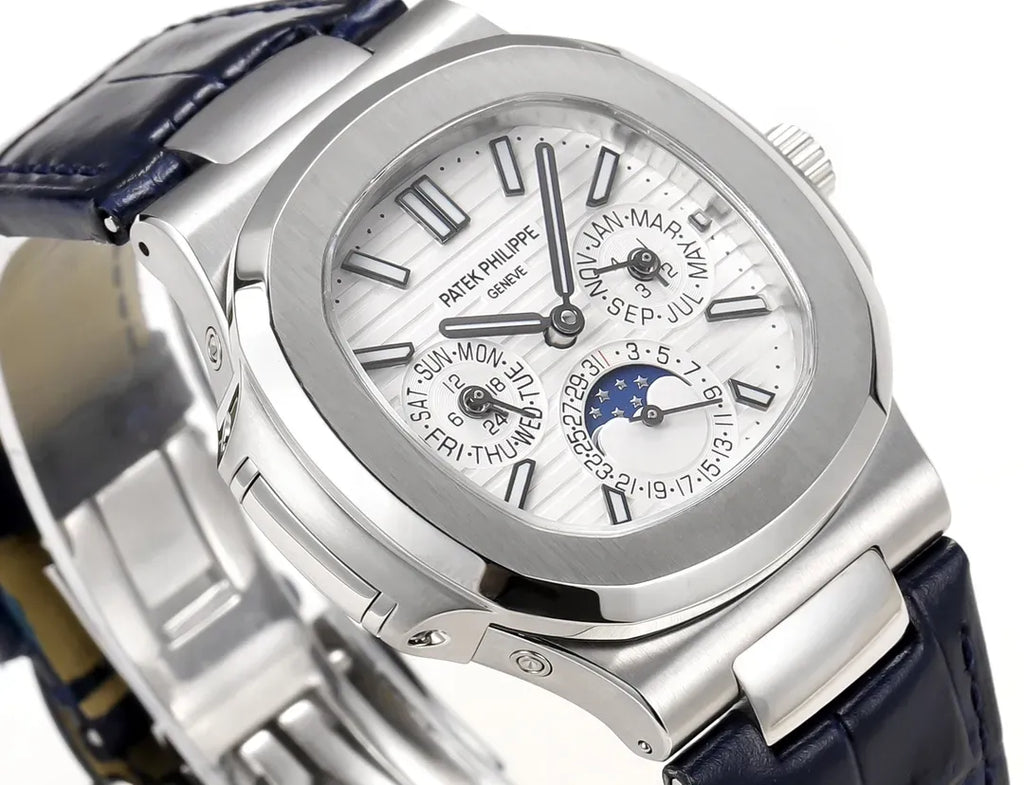 TW Patek Philippe Nautilus Blue Strap Watch