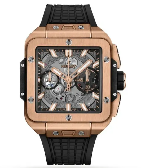 Hublot Square Bang Men Automatic Skeleton Rubber Watch 821.OX.0180.RX 1